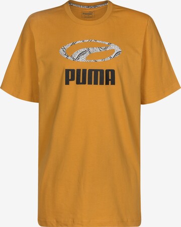 PUMA Shirt 'Snake' in Oranje: voorkant