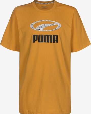 PUMA Shirt 'Snake' in Oranje: voorkant