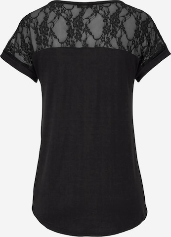 LASCANA Strandshirt in Schwarz