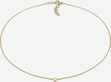 ELLI Choker 'Herz' in Gold: predná strana