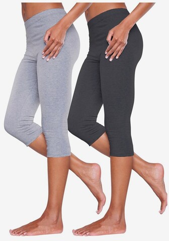 Skinny Pantaloncini da pigiama di VIVANCE in grigio: frontale