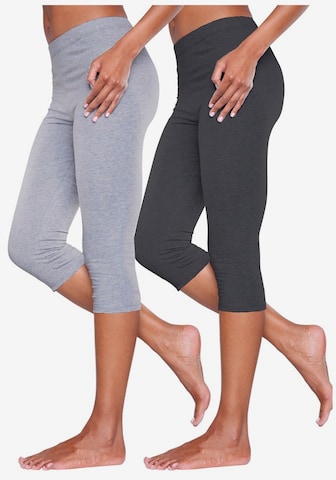 VIVANCE - Skinny Pantalón de pijama en gris: frente