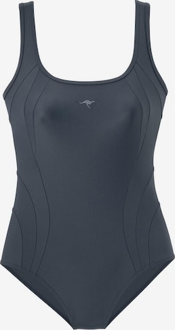 KangaROOS Bustier Badeanzug in Grau: predná strana