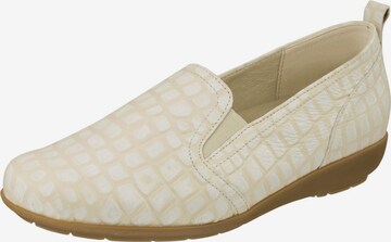 Natural Feet Slip-Ons in White: front