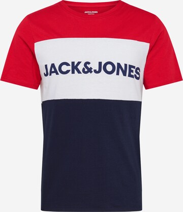 T-Shirt JACK & JONES en rouge : devant