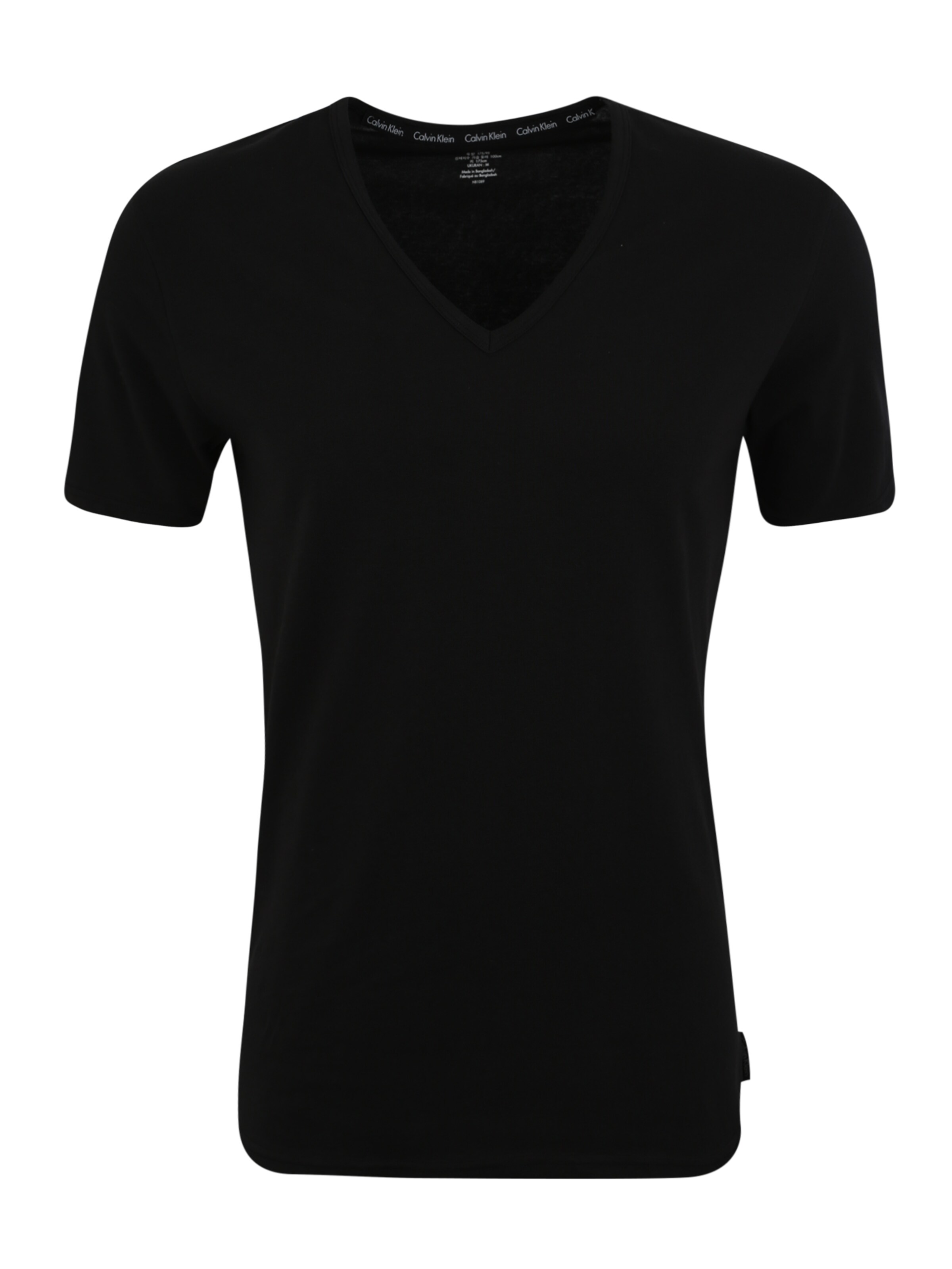 Calvin Klein Underwear - Onderhemd '2P S/S V NECK' in de kleur Zwart