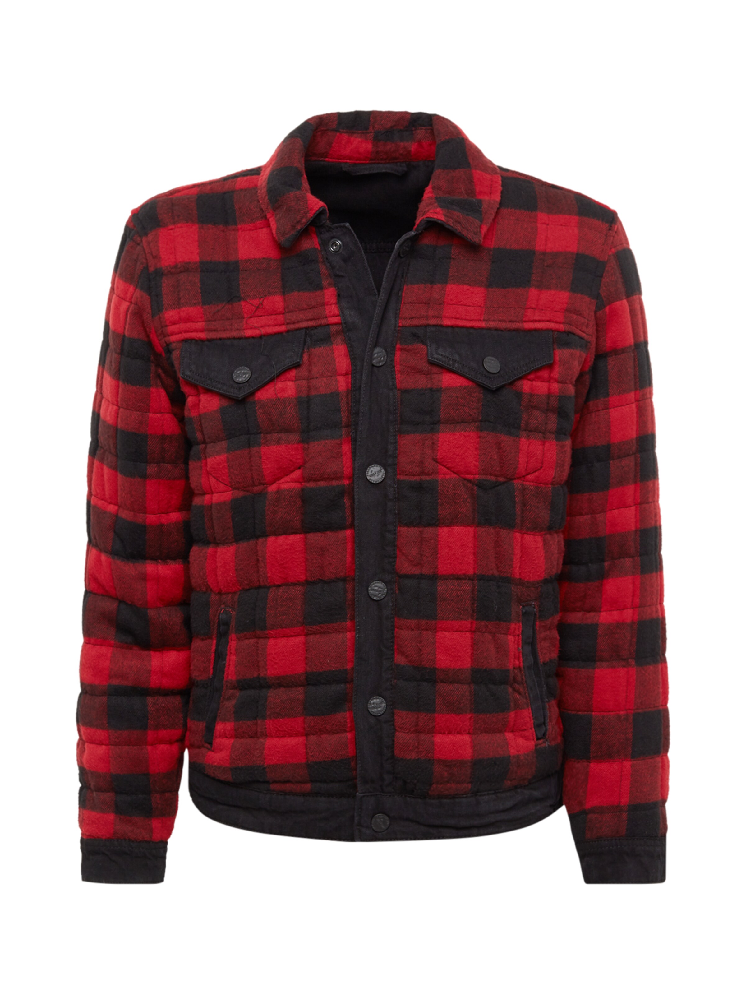 Only & Sons - Tussenjas 'onsCOIN REVERSE CHECK PK 3598' in de kleur Rood