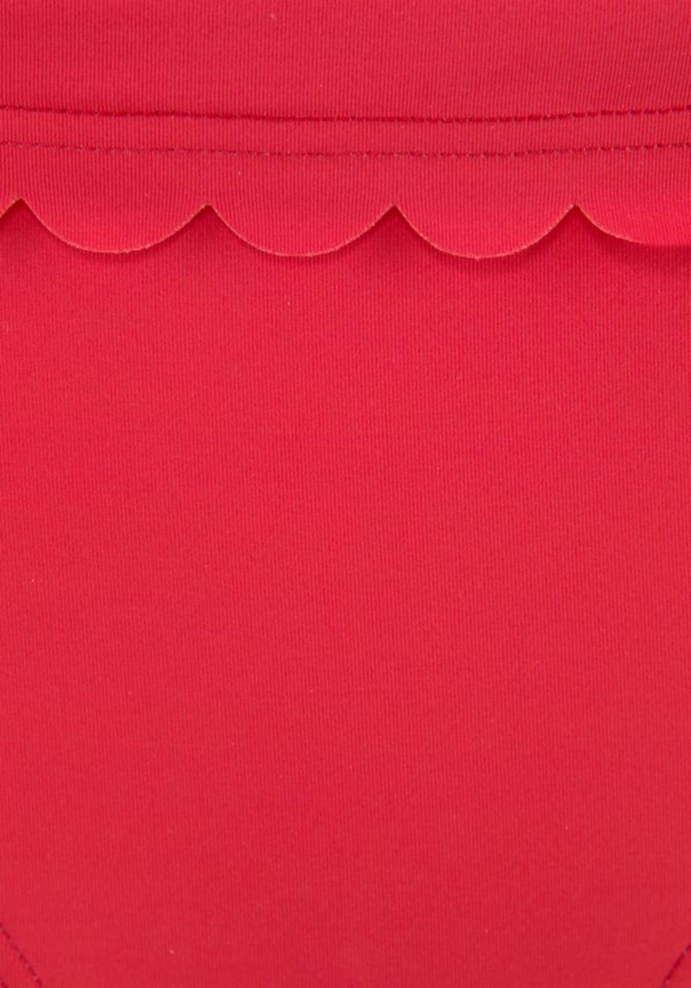 LASCANA Bikinihose 'Scallop' in Rot