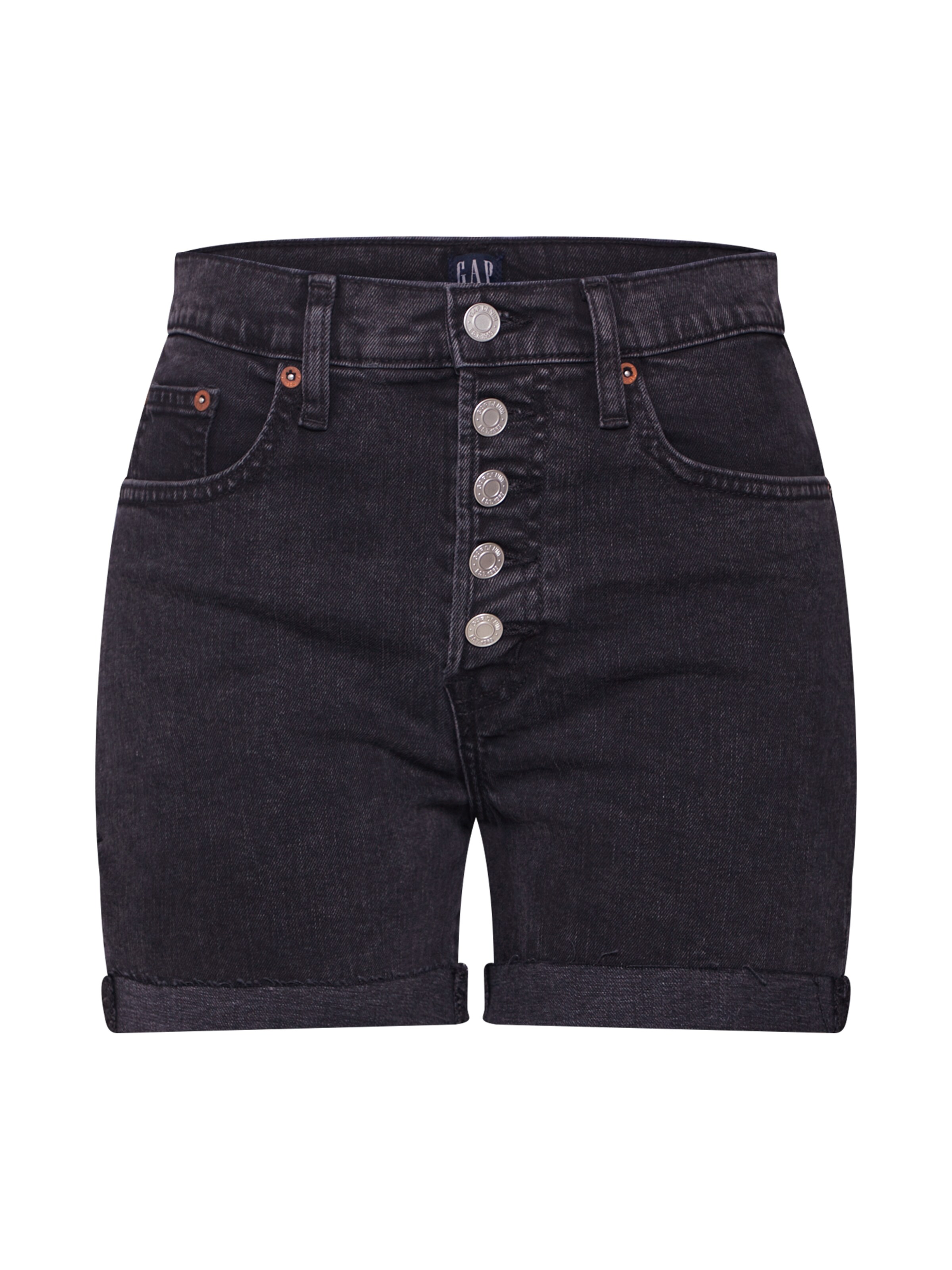 GAP - Jeans '4 IN HR SHORT EXP BTTN BLK CUFF RH' in de kleur Grijs