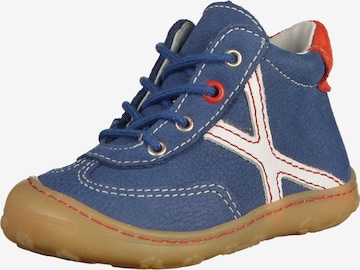 Pepino First-Step Shoes in Blue: front