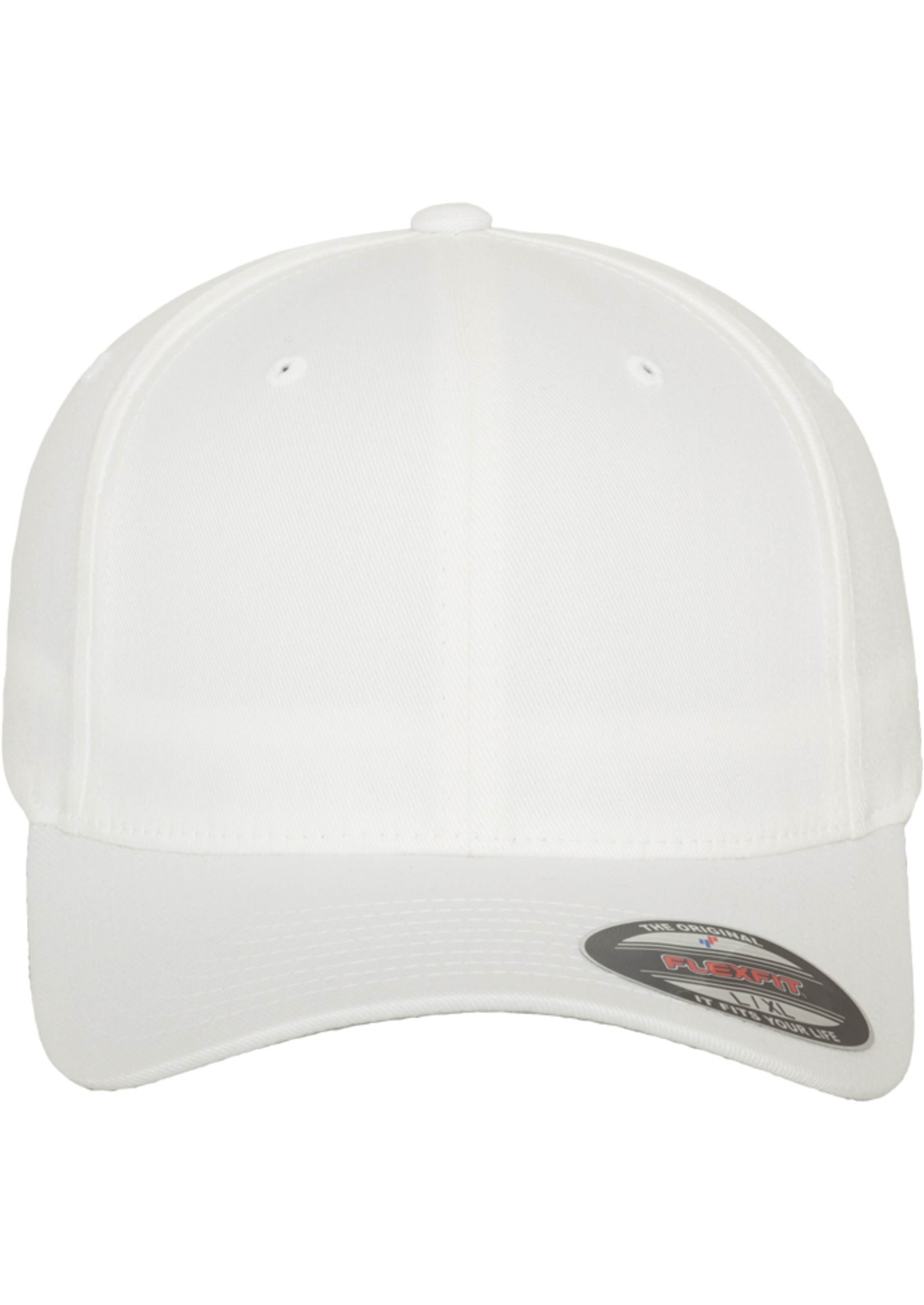 Cappello da baseball di Flexfit in bianco
