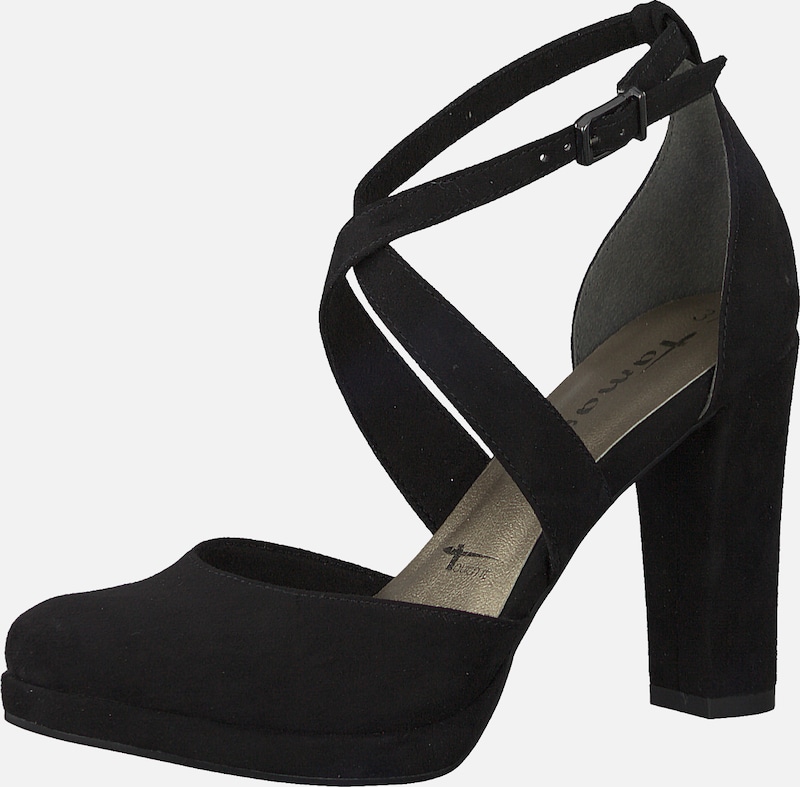 Tamaris High Heel Sandaletten beige Party Look Tamaris Damen 22435 Pumps Schwarz Blk PatStruc 051 voten