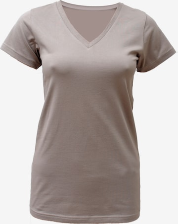 YOGISTAR.COM Performance Shirt 'Kundalini' in Grey: front