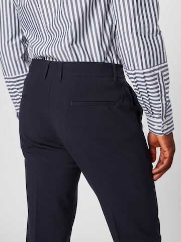 Coupe slim Pantalon à plis 'Club pants' Lindbergh en bleu