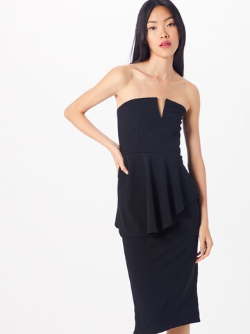 Boohoo - Vestido de cocktail em preto: frente