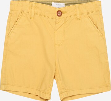 Regular Pantalon MANGO KIDS en jaune : devant