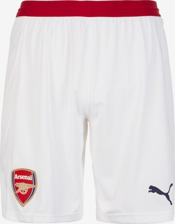 Regular Pantalon de sport 'FC Arsenal' PUMA en blanc : devant