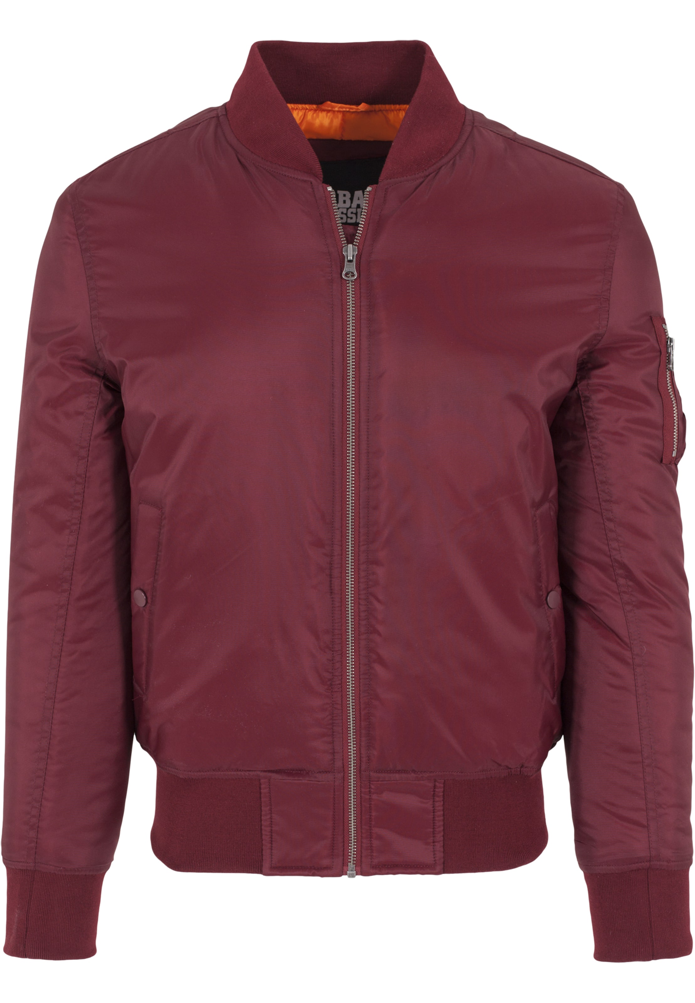 Urban Classics Between-Season Jacket in Red: front