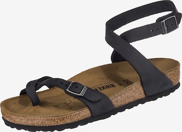 BIRKENSTOCK Zehentrenner 'Yara' in Schwarz: predná strana