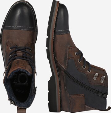 bugatti Lace-Up Boots 'Melanio' in Brown: side