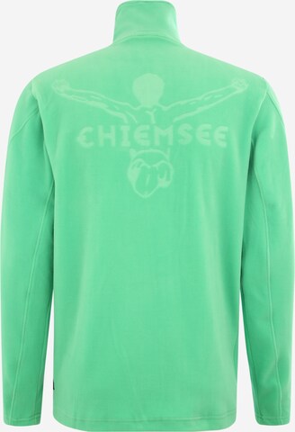 CHIEMSEE Флисовая куртка в Зеленый: сзади