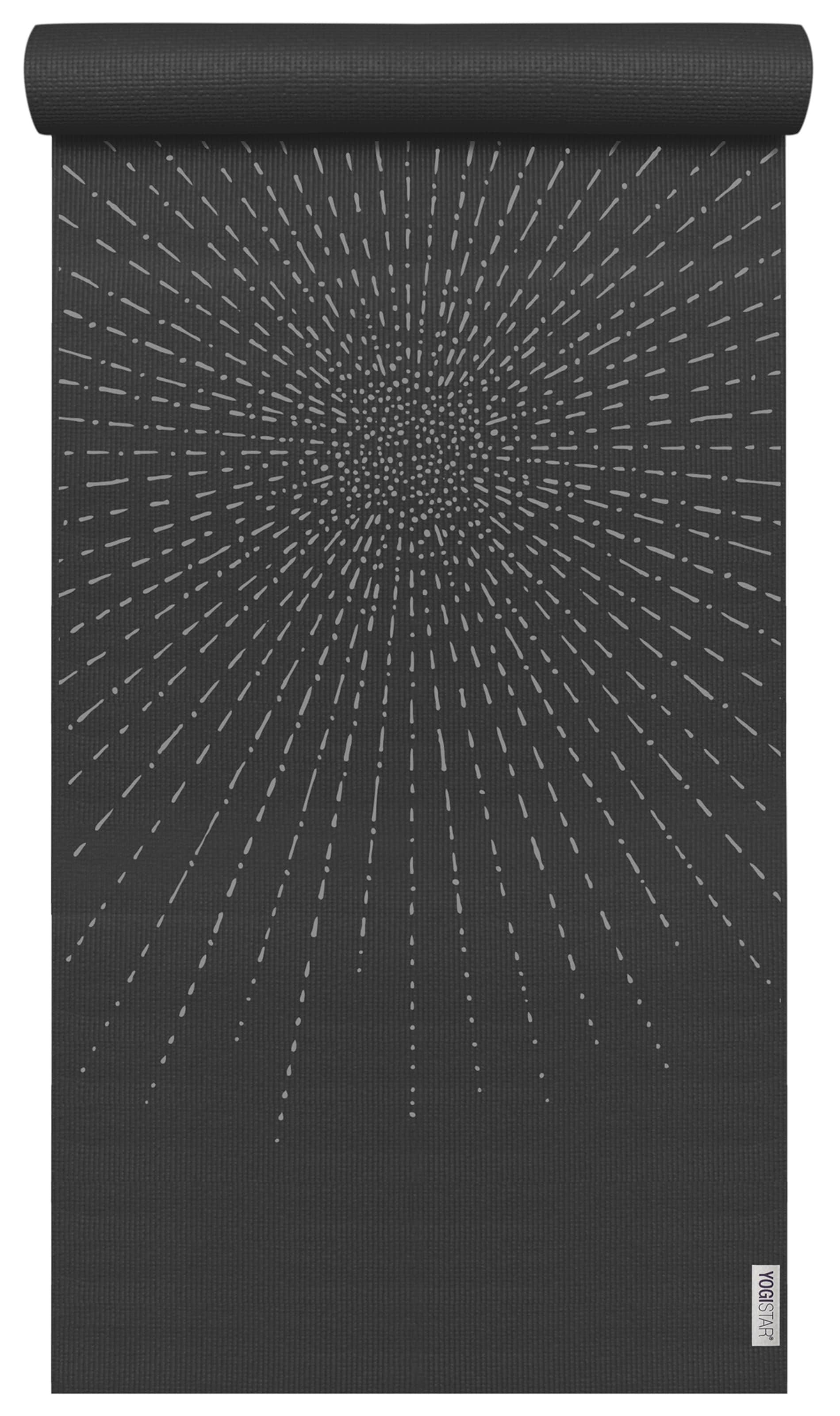 YOGISTAR.COM - Yogamatte 'Basic Art Collection Sparkling Sunray' in grau