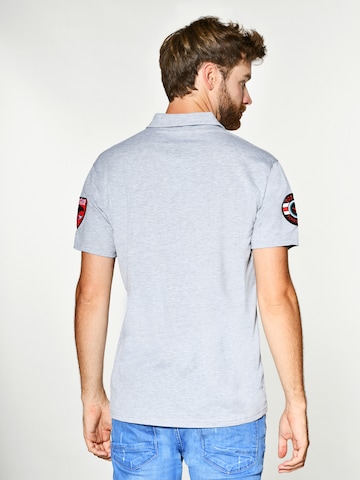 TOP GUN T-Shirt Polo 'Star' in Grau