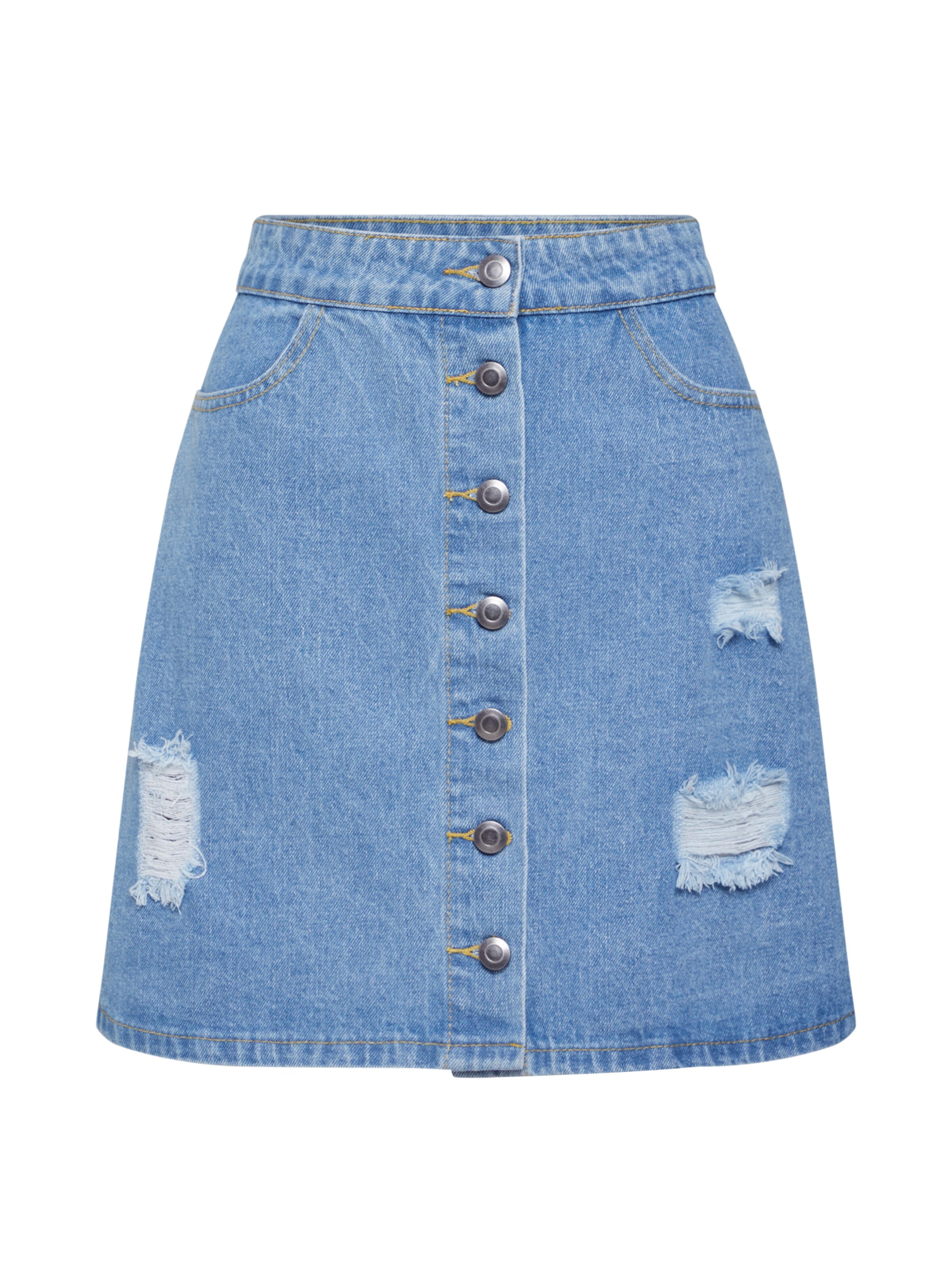 Boohoo - Jeansrock in blue denim