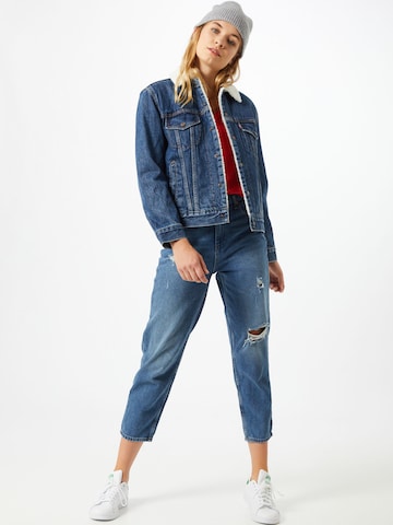 LEVI'S ® Prechodná bunda 'Ex BF Sherpa Trucker' - Modrá