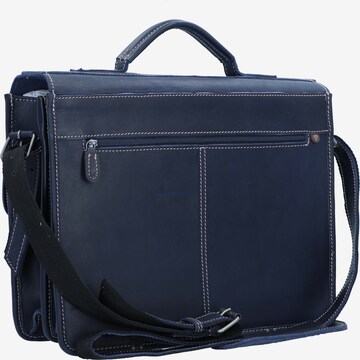 GREENBURRY Document Bag 'Buffalo' in Blue