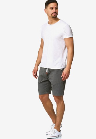 INDICODE JEANS Regular Shorts 'Stoufville' in Grau