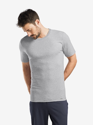 T-Shirt Hanro en gris : devant