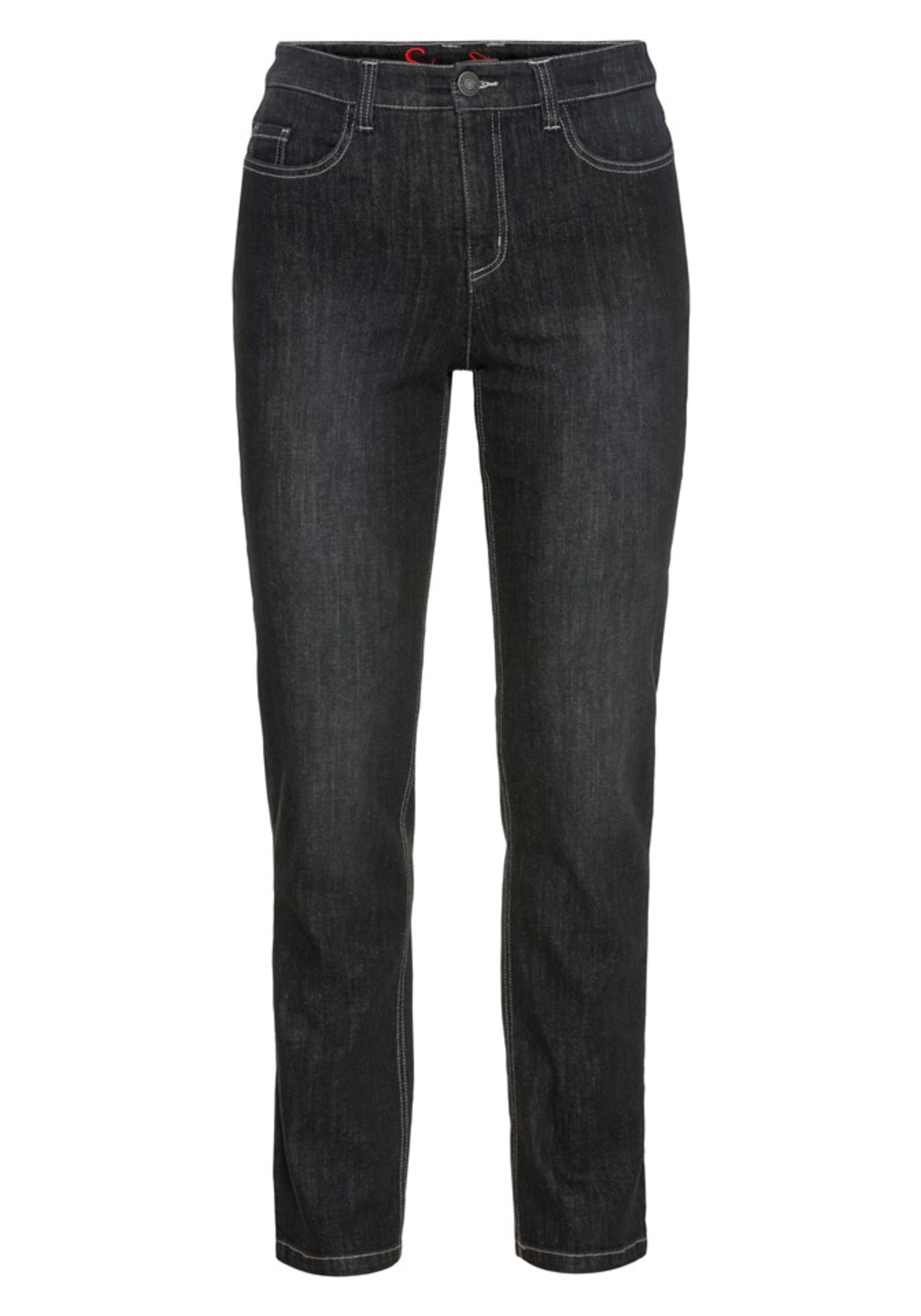 SHEEGO Regular Jeans in Zwart: voorkant