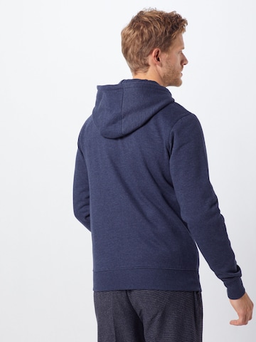 !Solid Zip-Up Hoodie 'Morgan' in Blue: back