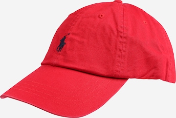 Casquette Ralph Lauren en rouge : devant