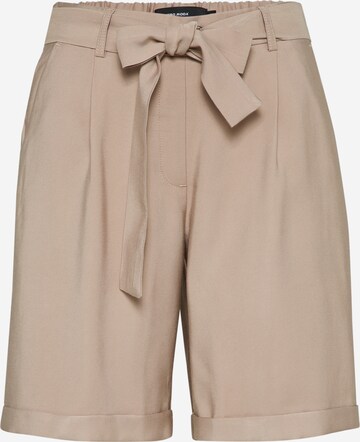 Regular Pantalon à pince 'Elke' VERO MODA en beige : devant