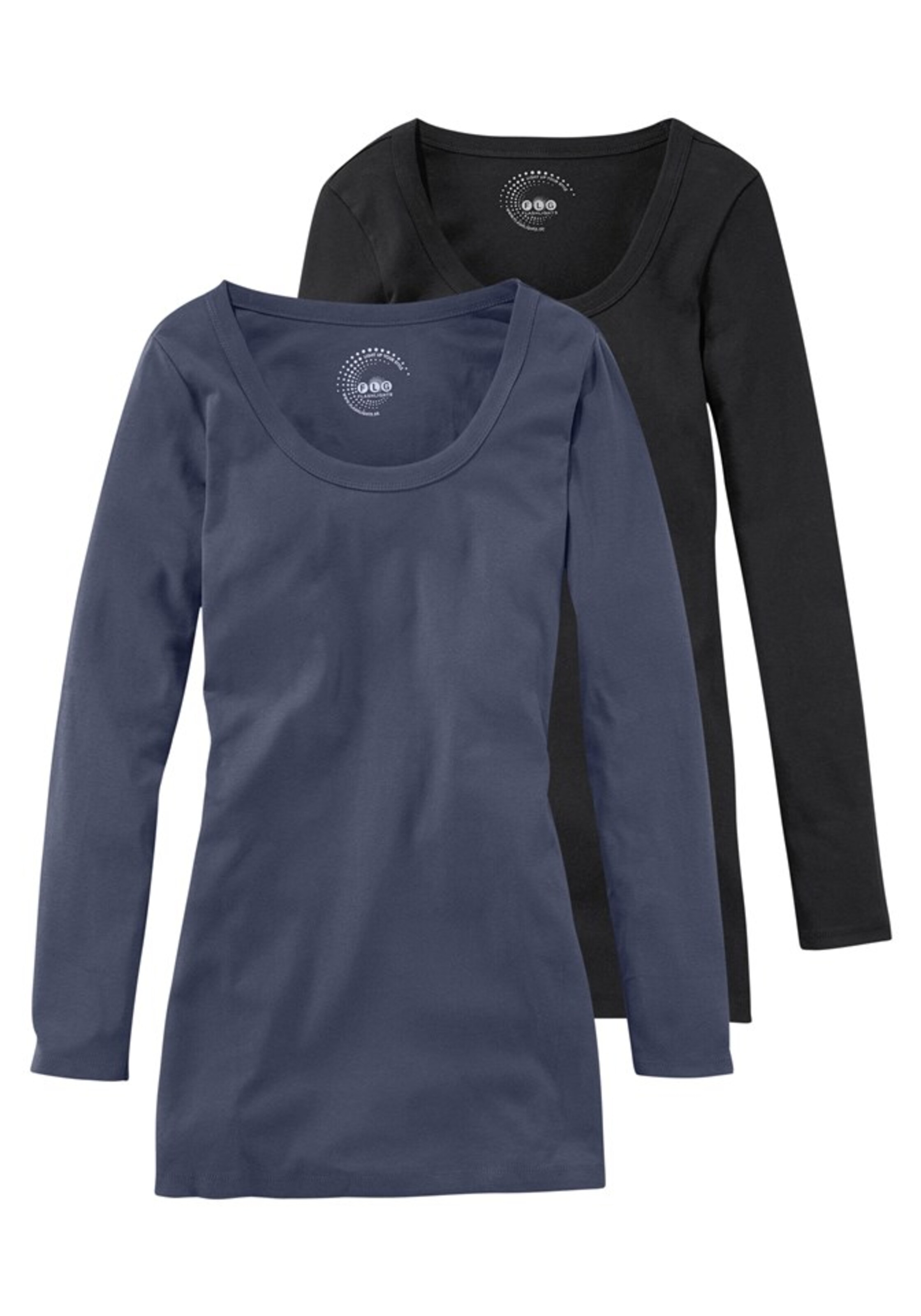 FLASHLIGHTS Shirt in Blau: Vorderseite