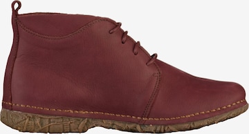 EL NATURALISTA Lace-Up Ankle Boots in Red