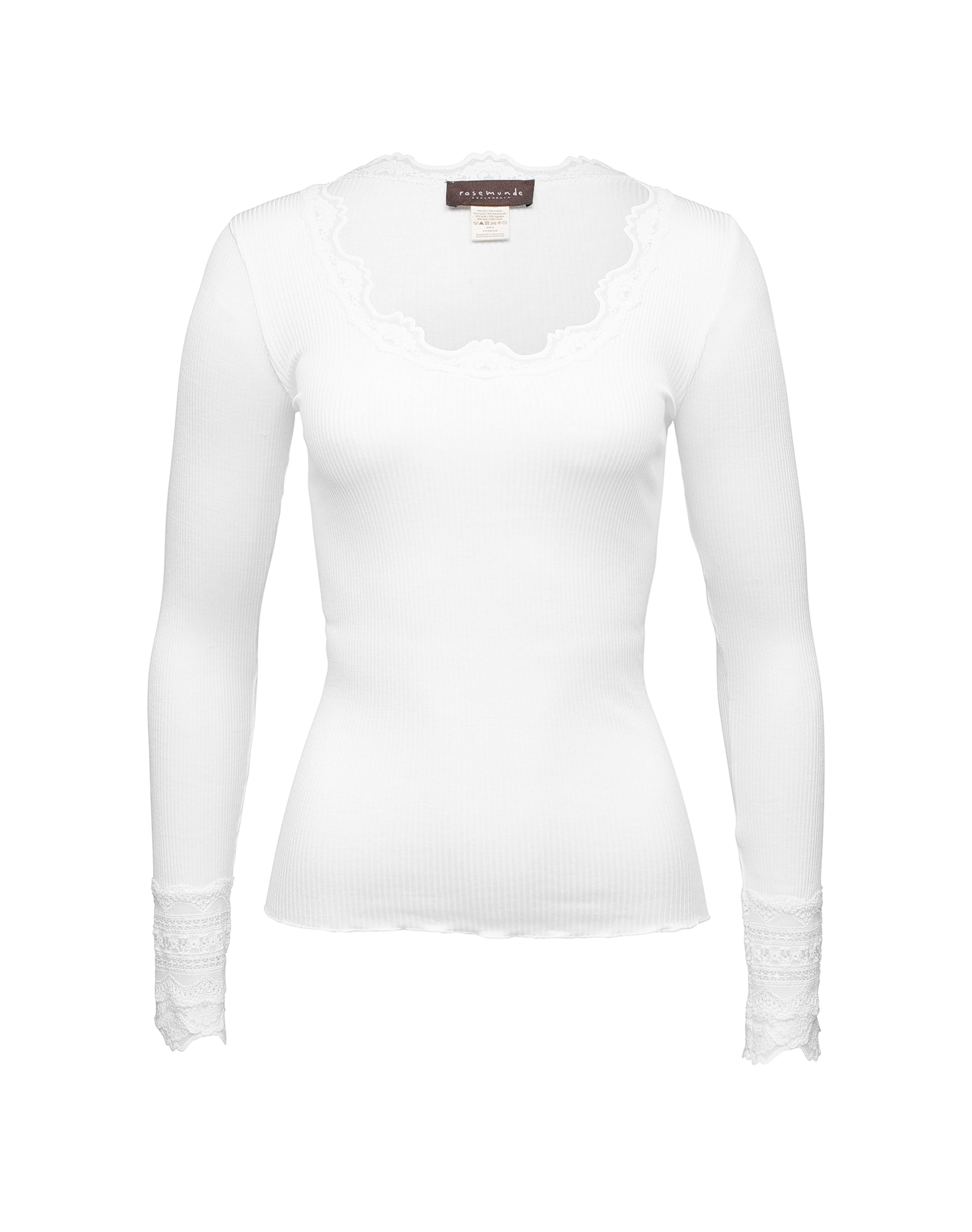 Maglietta di rosemunde in bianco: frontale