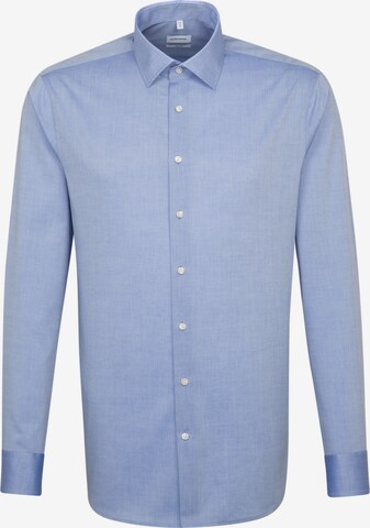 Coupe slim Chemise business SEIDENSTICKER en bleu : devant