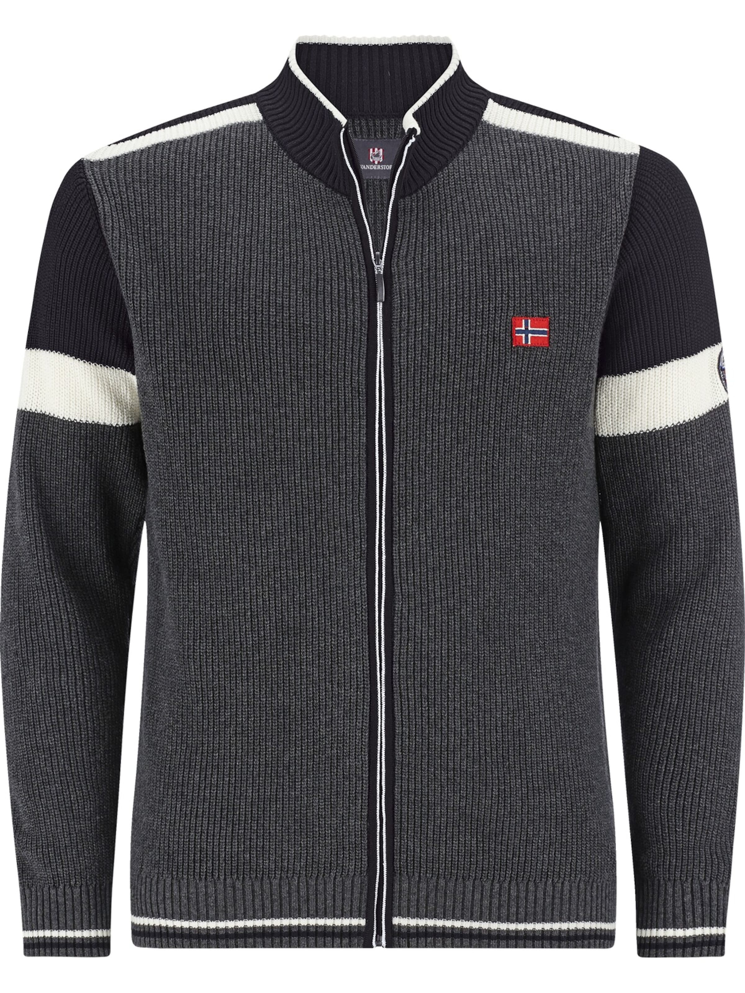 Jan Vanderstorm Knit cardigan 'Anve' in Grey: front