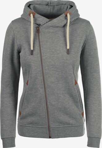 DESIRES Zip-Up Hoodie 'Vicky' in Grey: front