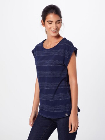 Iriedaily T-Shirt 'Neila' in Blau: Vorderseite