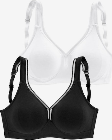 Invisible Soutien-gorge PETITE FLEUR en noir : devant