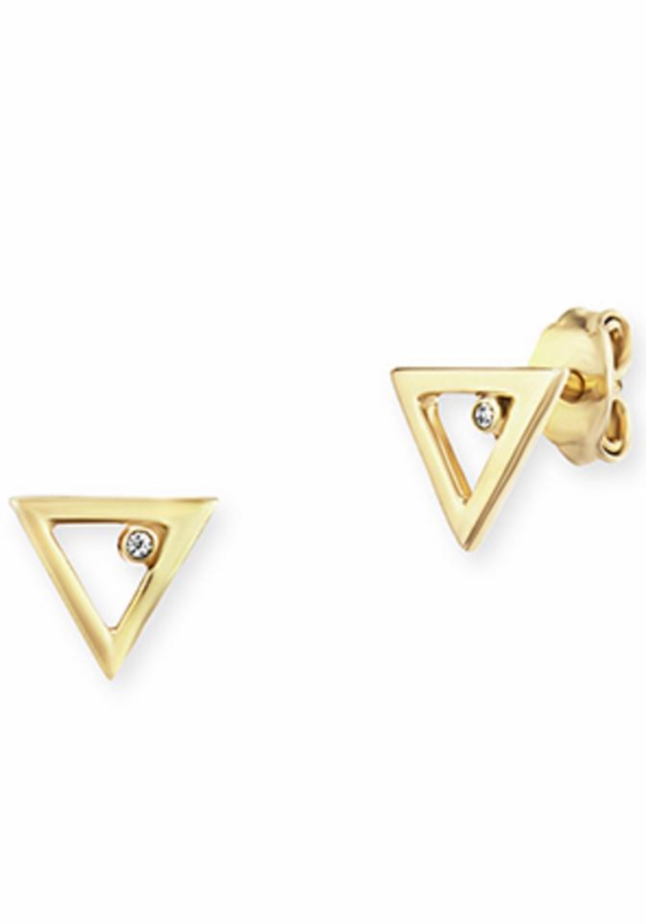 caï Ohrstecker in Gold: Vorderseite