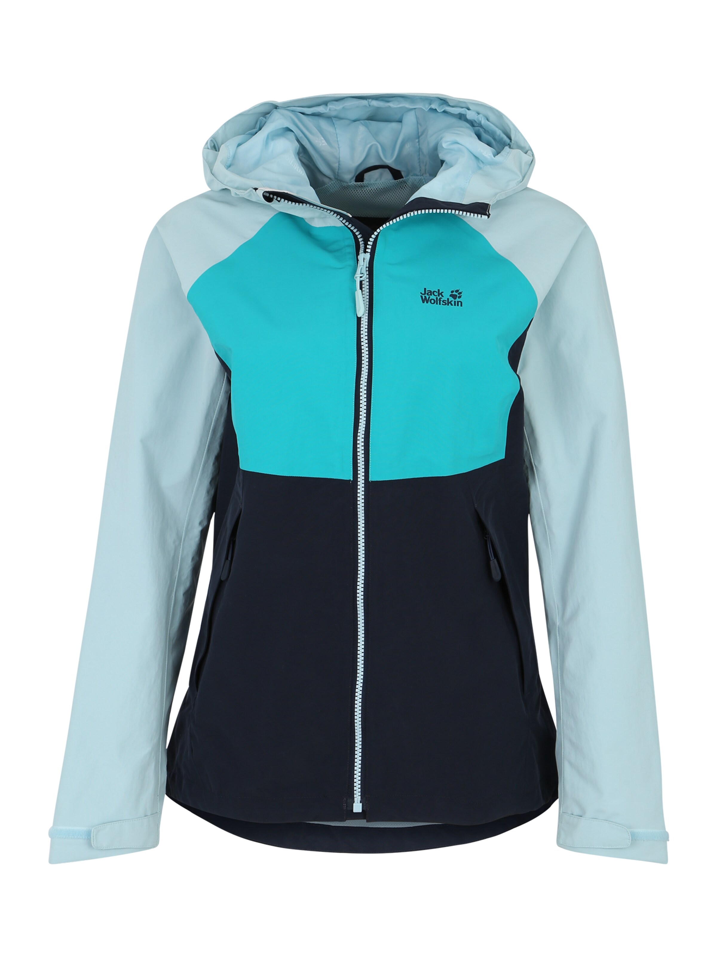 JACK WOLFSKIN - Outdoorjas 'Mount Isa' in de kleur Turquoise