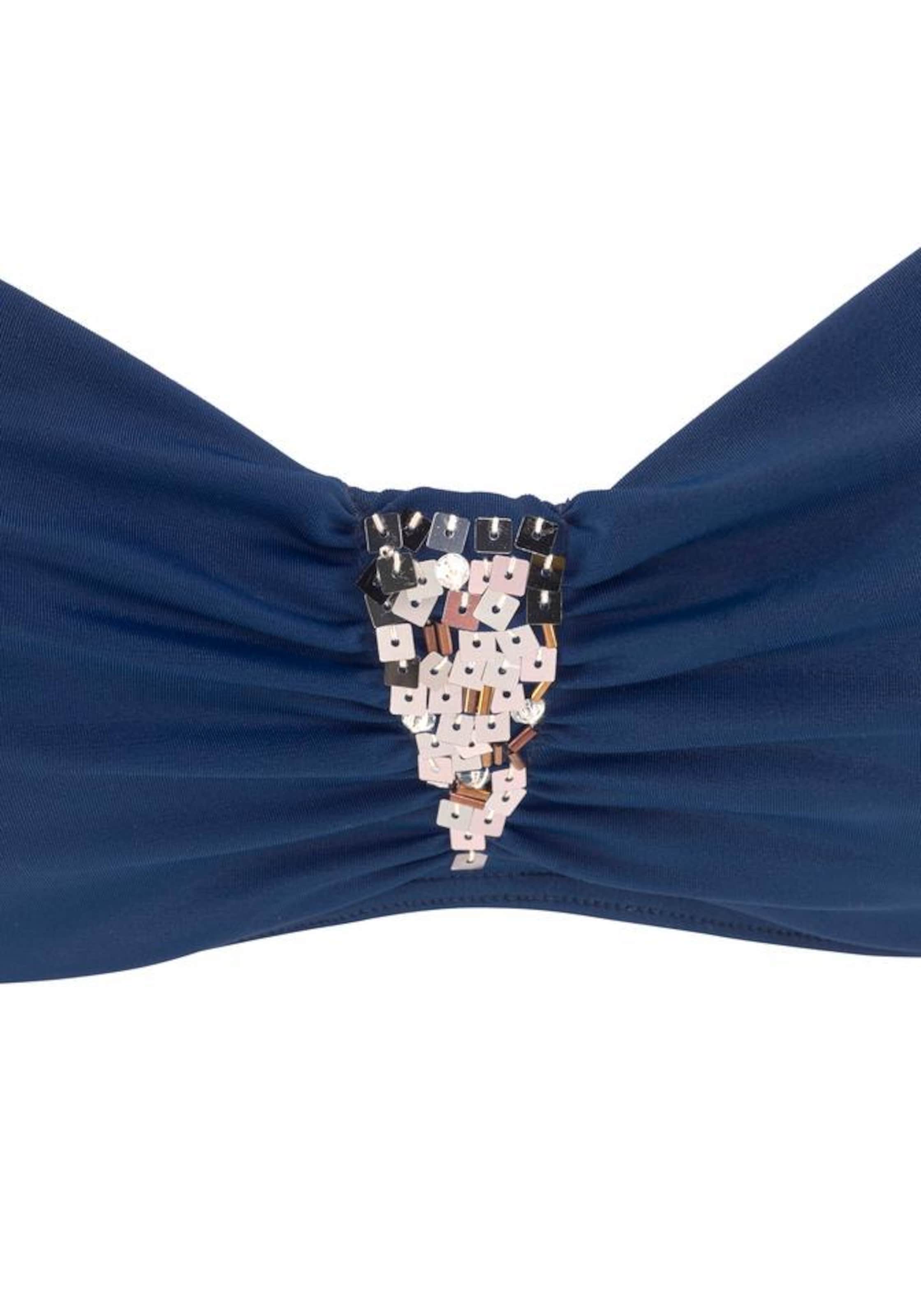 LASCANA Бюстгальтер под футболку Бикини в Синий