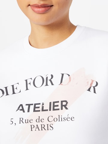 EINSTEIN & NEWTON Sweatshirt 'Rose Atelier' in Wit