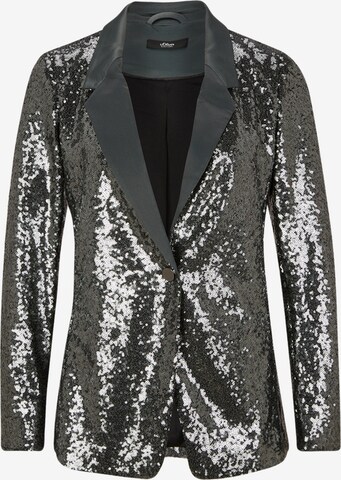 s.Oliver BLACK LABEL Blazer in Grau: predná strana