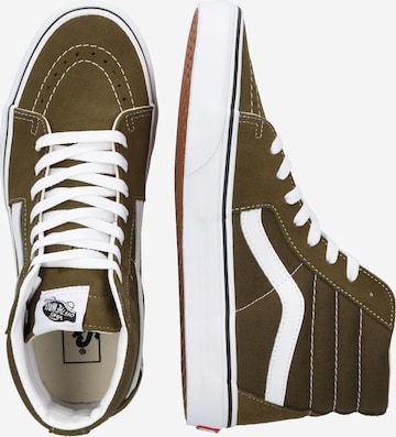 VANS Sneakers hoog 'SK8-Hi' in Groen: zijkant